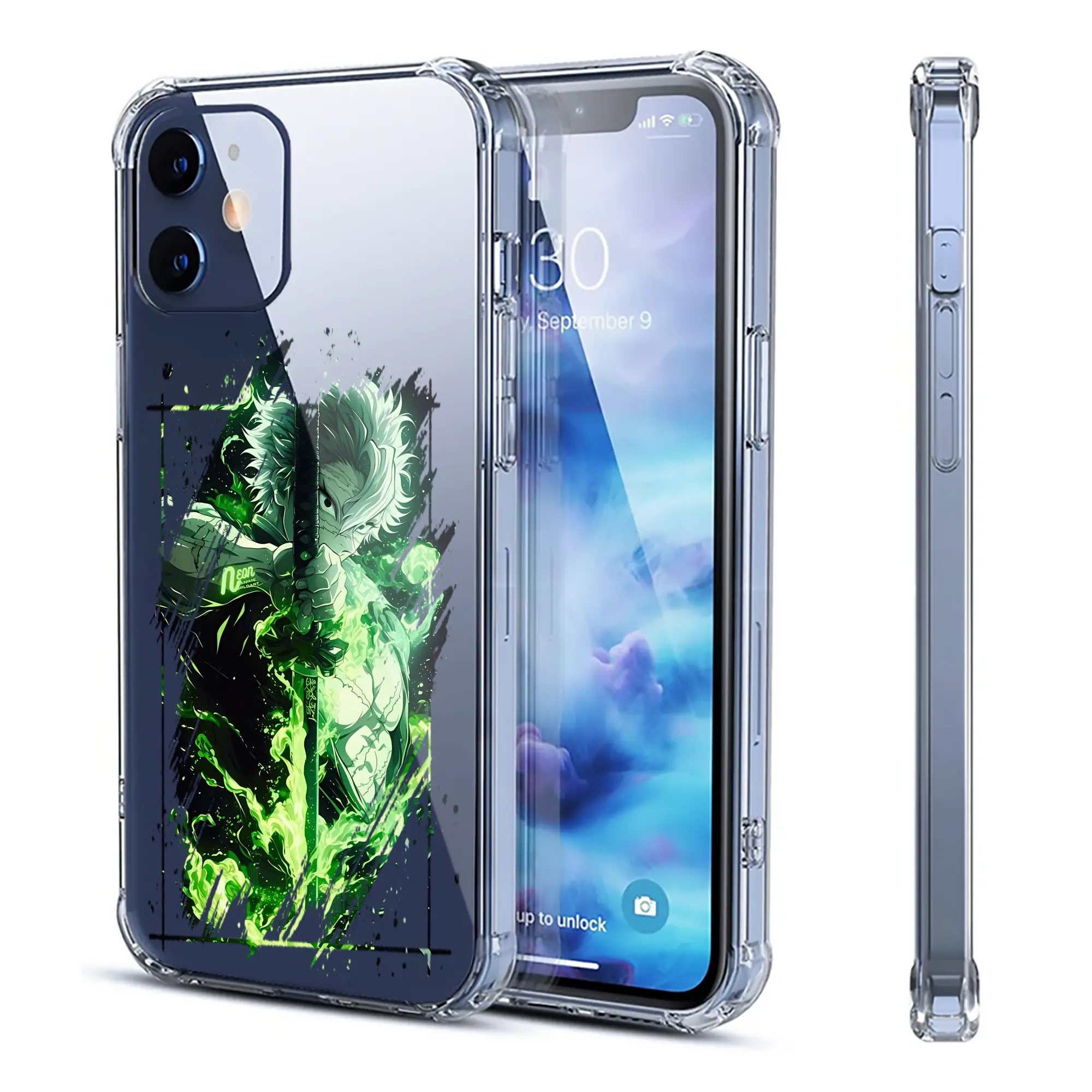 鬼滅の刃 グッズ,不死川 実弥 - IPhone 12シリーズ対応 ・ 透明スマホケース ・ クリアソフトケース ・ TPU素材 ・ 耐衝撃 ・ 高密着 ・ 防汚 防指紋 ・ 簡単着脱